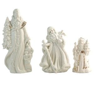 Vintage Lot of 3 Santa Porcelain Ornament Avon K’s Collection